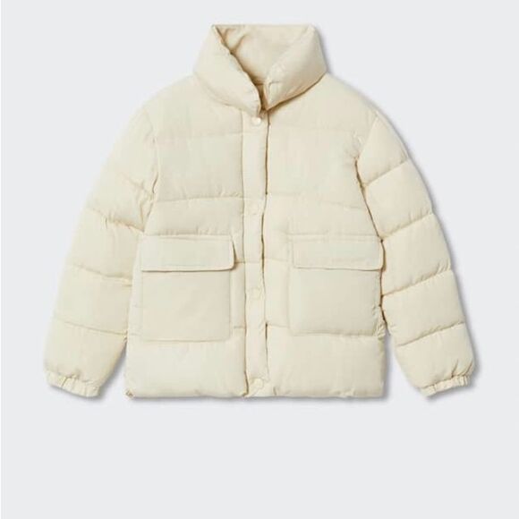 Mango Pocket quilted jacket size 9 - Picture 3 of 10